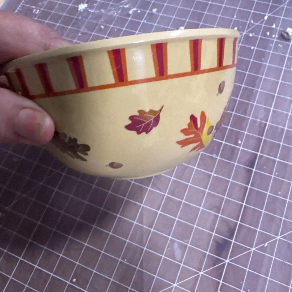 Lot of 5 Melamine Measuring Bowl Nesting Cups Fruit Bowl Design - 1/8 to 2 cups